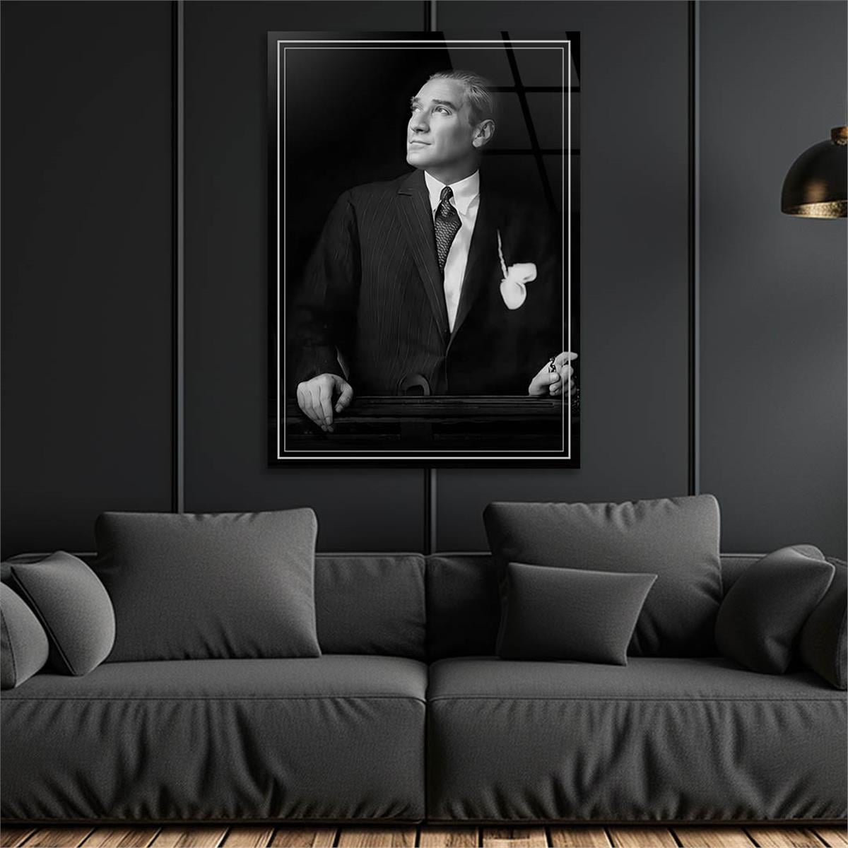 Dikey VatanTemalı Cam Tablo 252