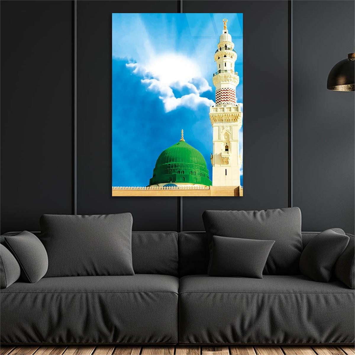 the Prophets Mosque Glass Wall Art