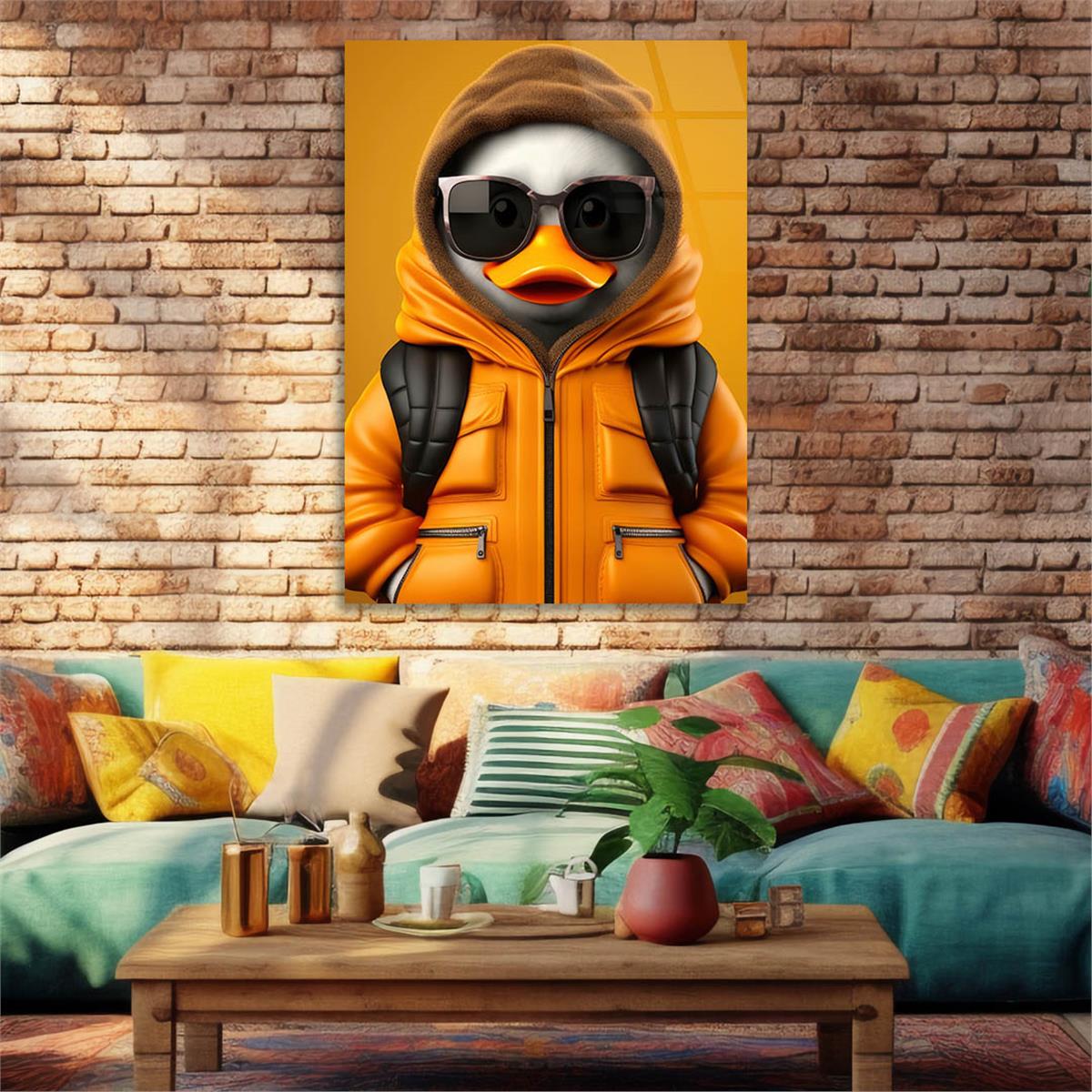 Dikey Doğa Temalı Cam Tablo 446