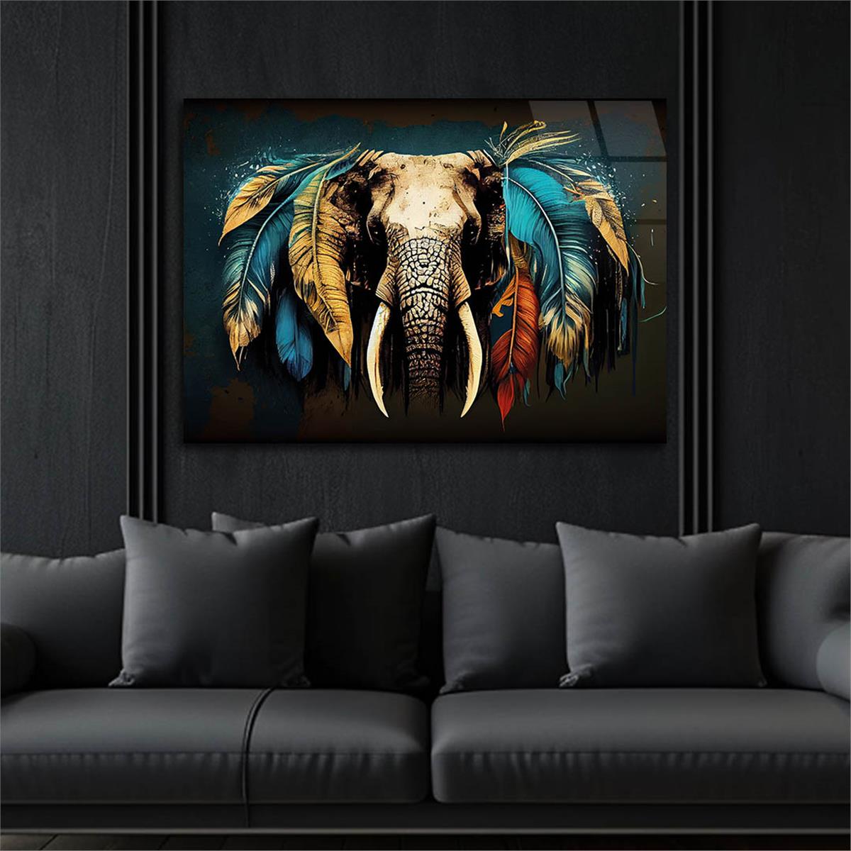 Horizontal Natured-Themed Tempered Glass Wall Art 261