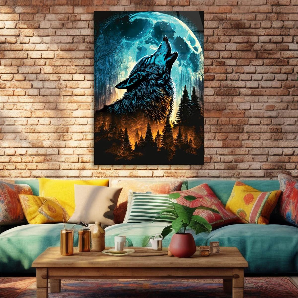 Verticale Gehard Glasschilderij Natuur Thema 196