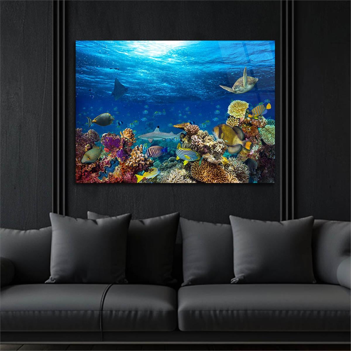 Tempered Glasss Wall Arts Natured-Themed