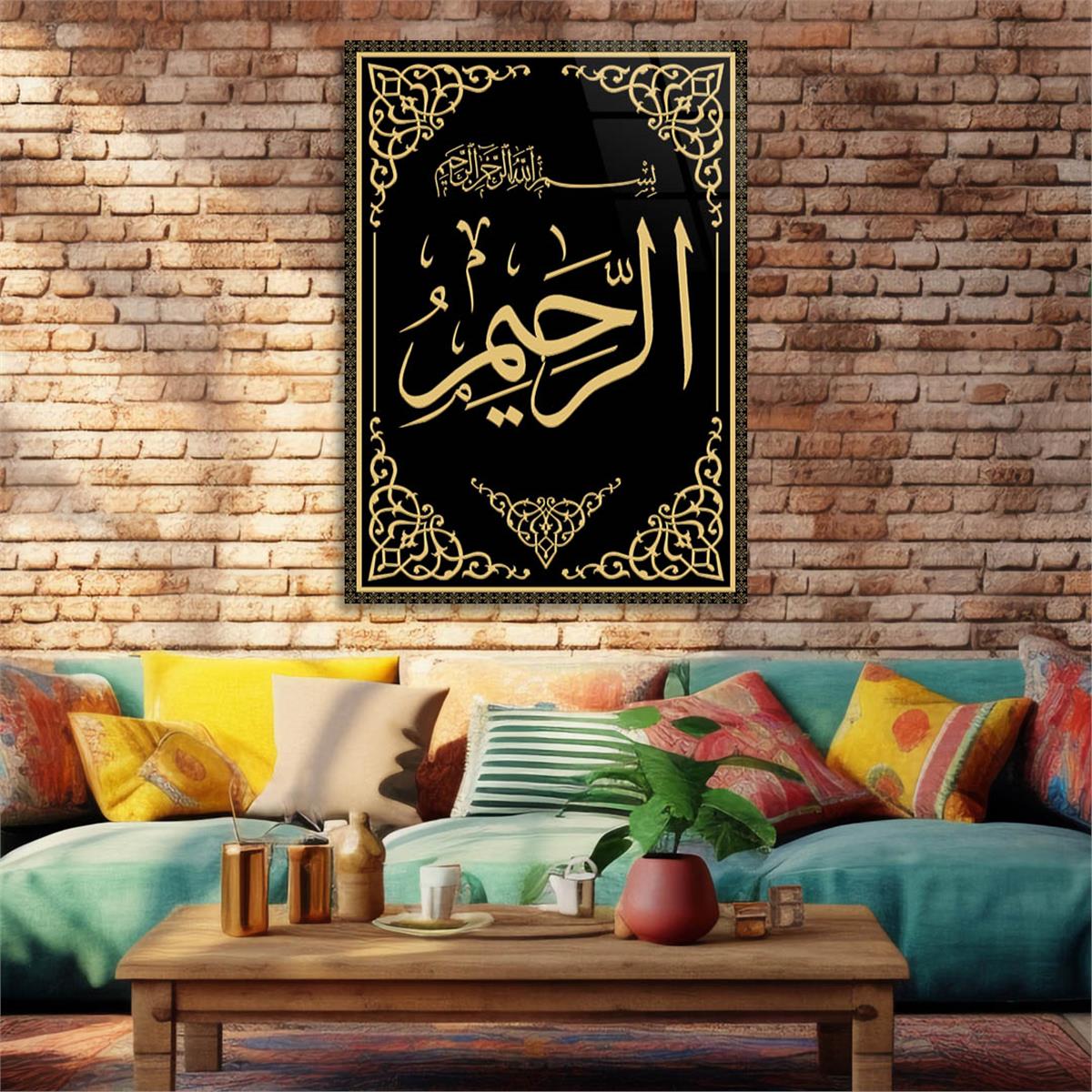 Dikey Dini Temalı Cam Tablo 285