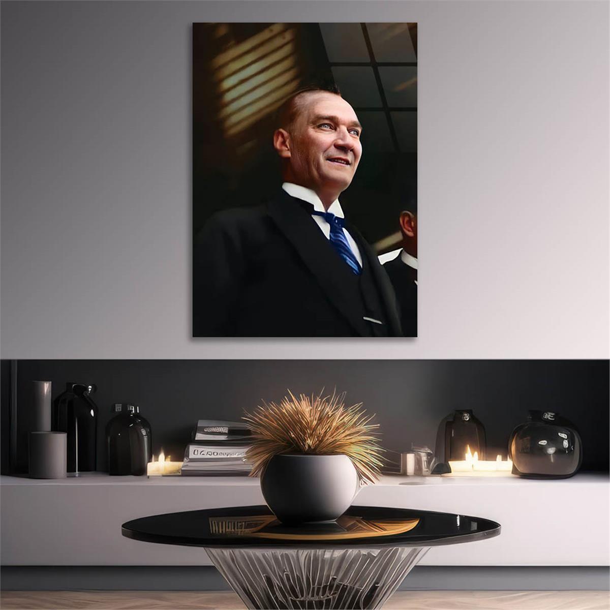 MUSTAFA KEMAL ATATÜRK Tempered Glasss Wall Art