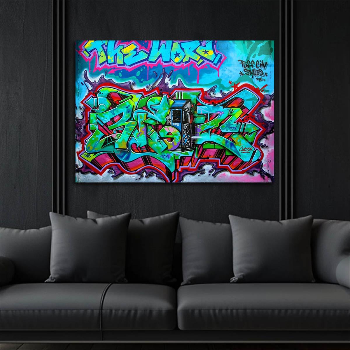 Horizontal Art-Themed Tempered Glass Wall Art 521