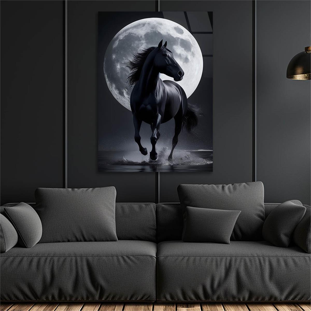 Dikey Doğa Temalı Cam Tablo 383