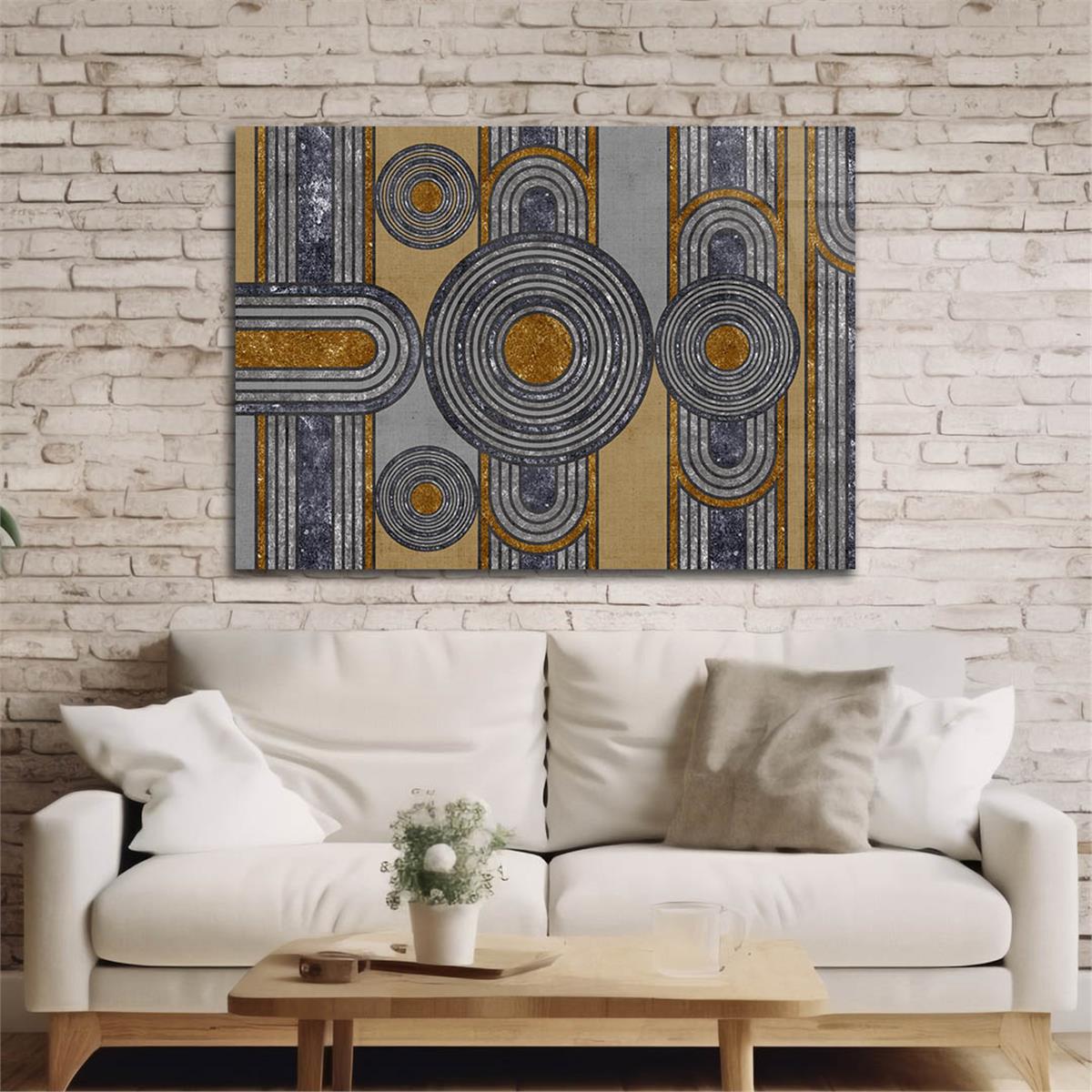 Horizontal Art-Themed Tempered Glass Wall Art 378