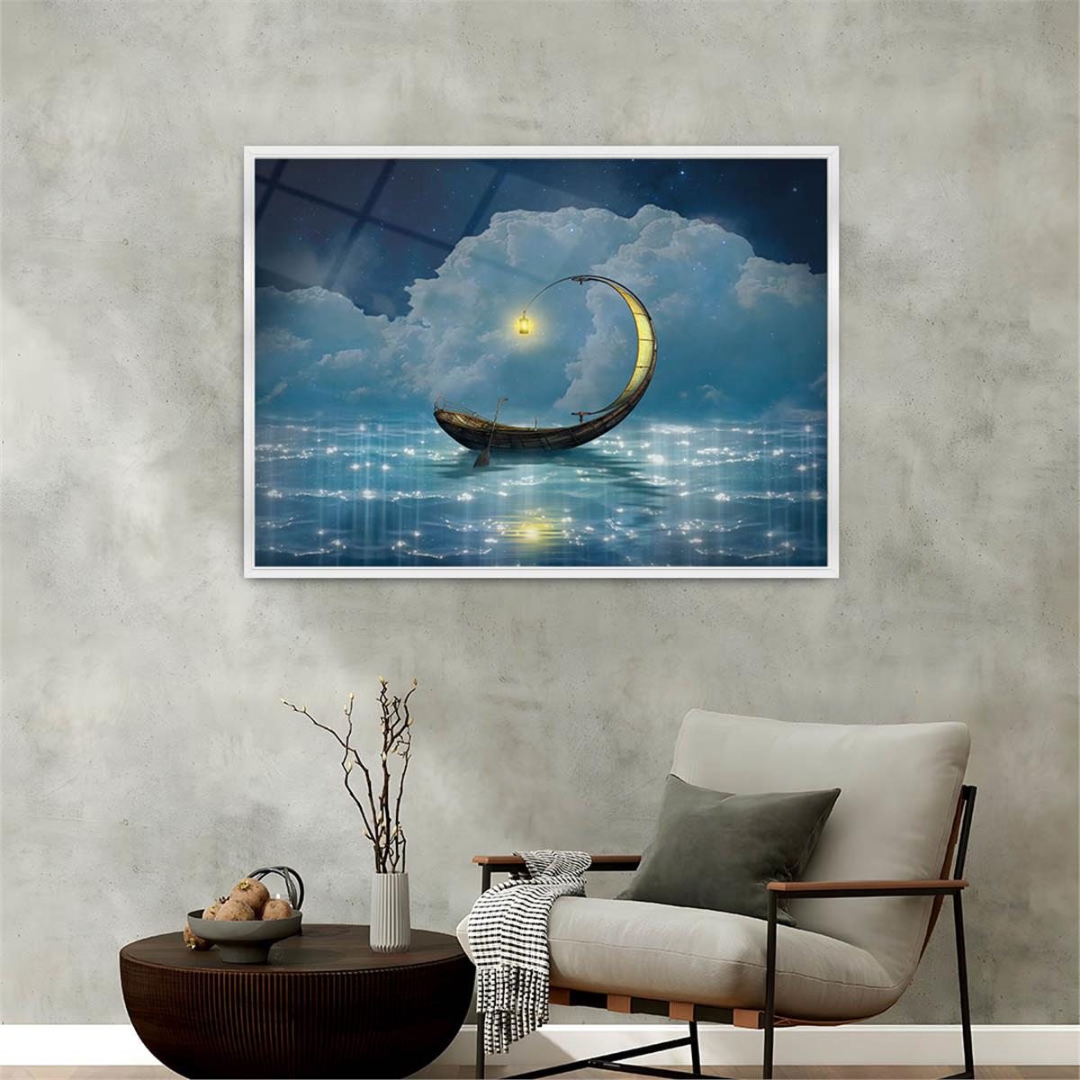 Alüminyum Çerçeveli Sanat Temalı Cam Tablo 096