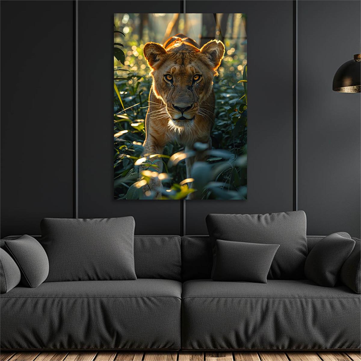 Dikey Doğa Temalı Cam Tablo 366