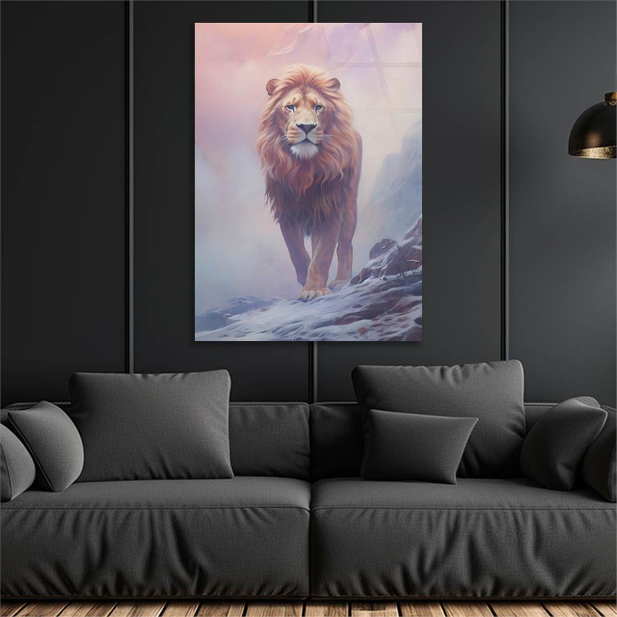 Dikey Doğa Temalı Cam Tablo 317