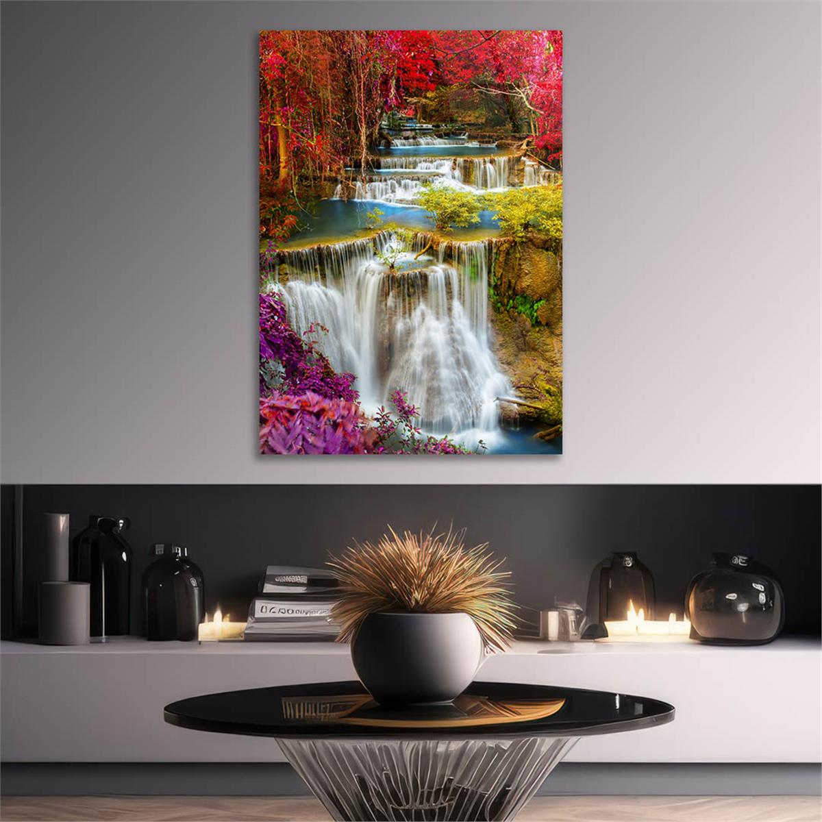 Tempered Glasss Wall Arts Natured-Themed