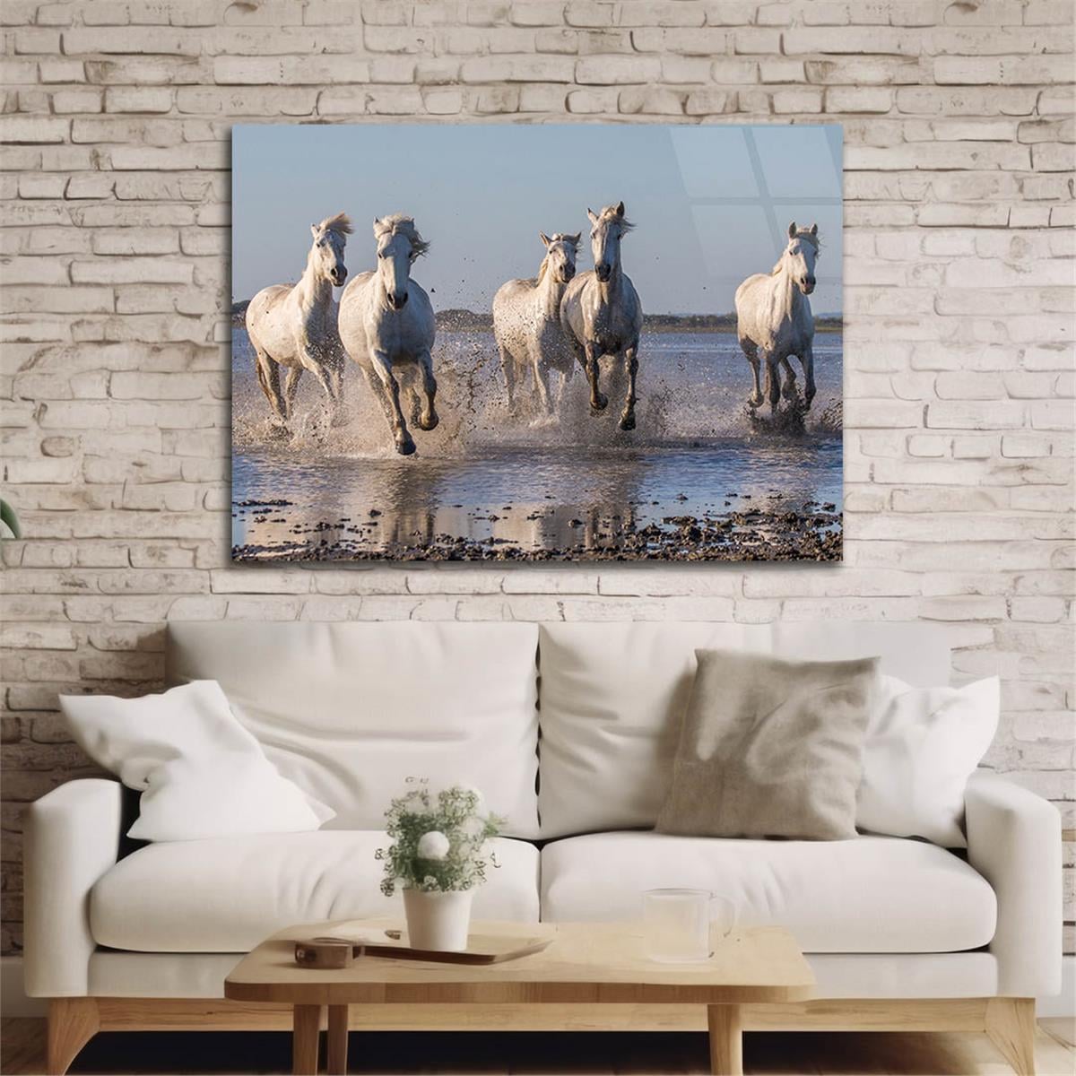 Horizontal Natured-Themed Tempered Glass Wall Art 263