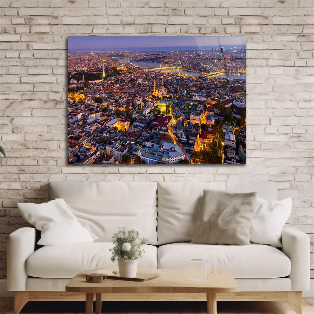 Yatay DoğaTemalı Cam Tablo 334