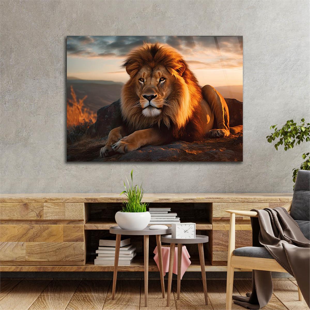 Horizontal Natured-Themed Tempered Glass Wall Art 331