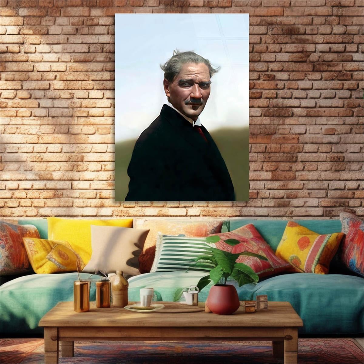 MUSTAFA KEMAL ATATÜRK Tempered Glasss Wall Art