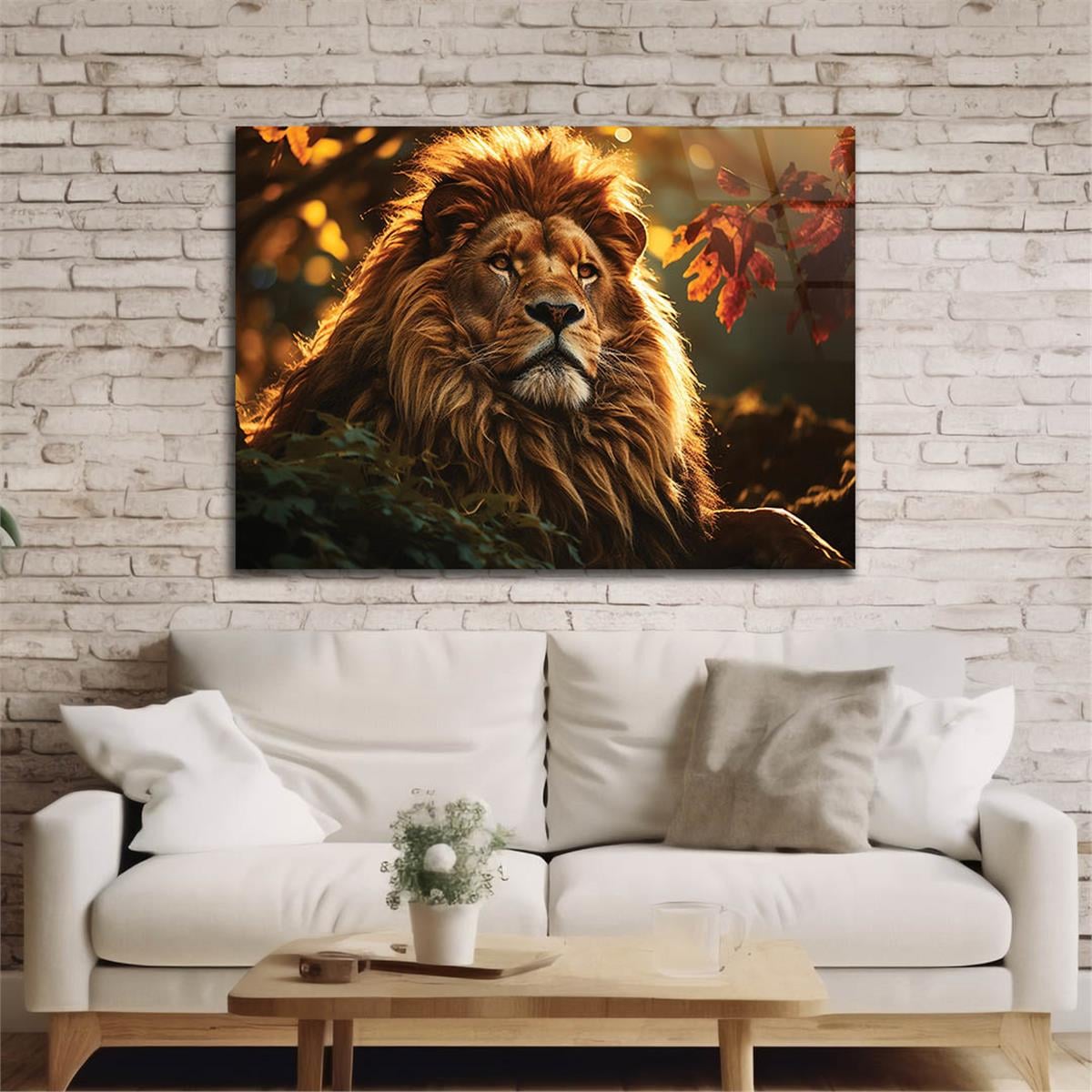 Horizontal Natured-Themed Tempered Glass Wall Art 327
