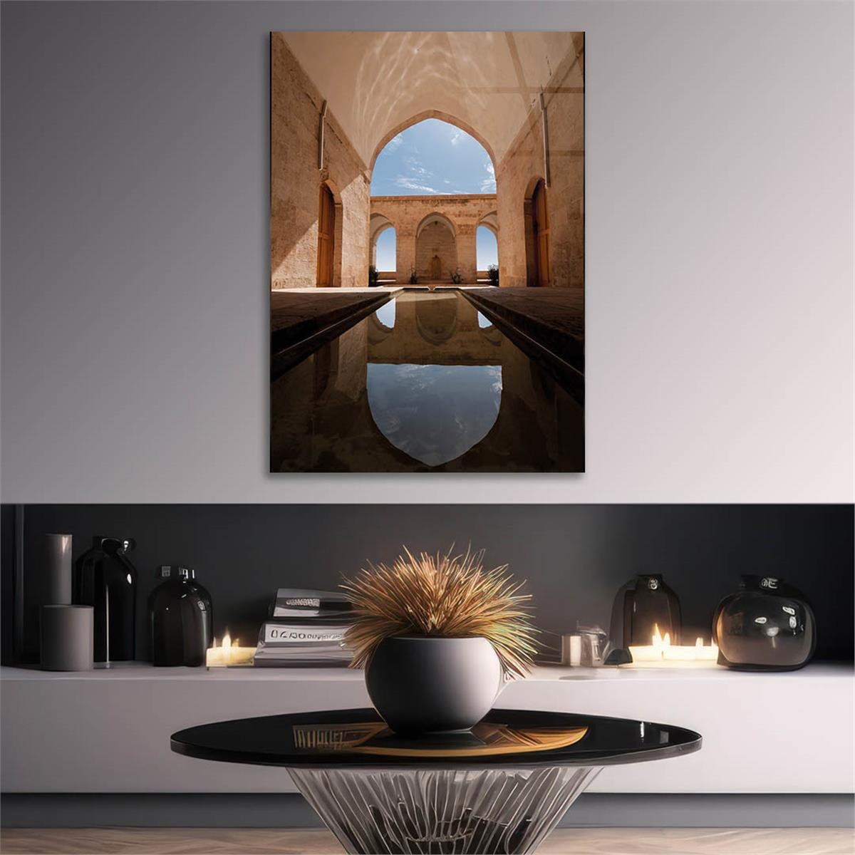 Vertical Tempered Glasss Wall Arts Art-Themed 329