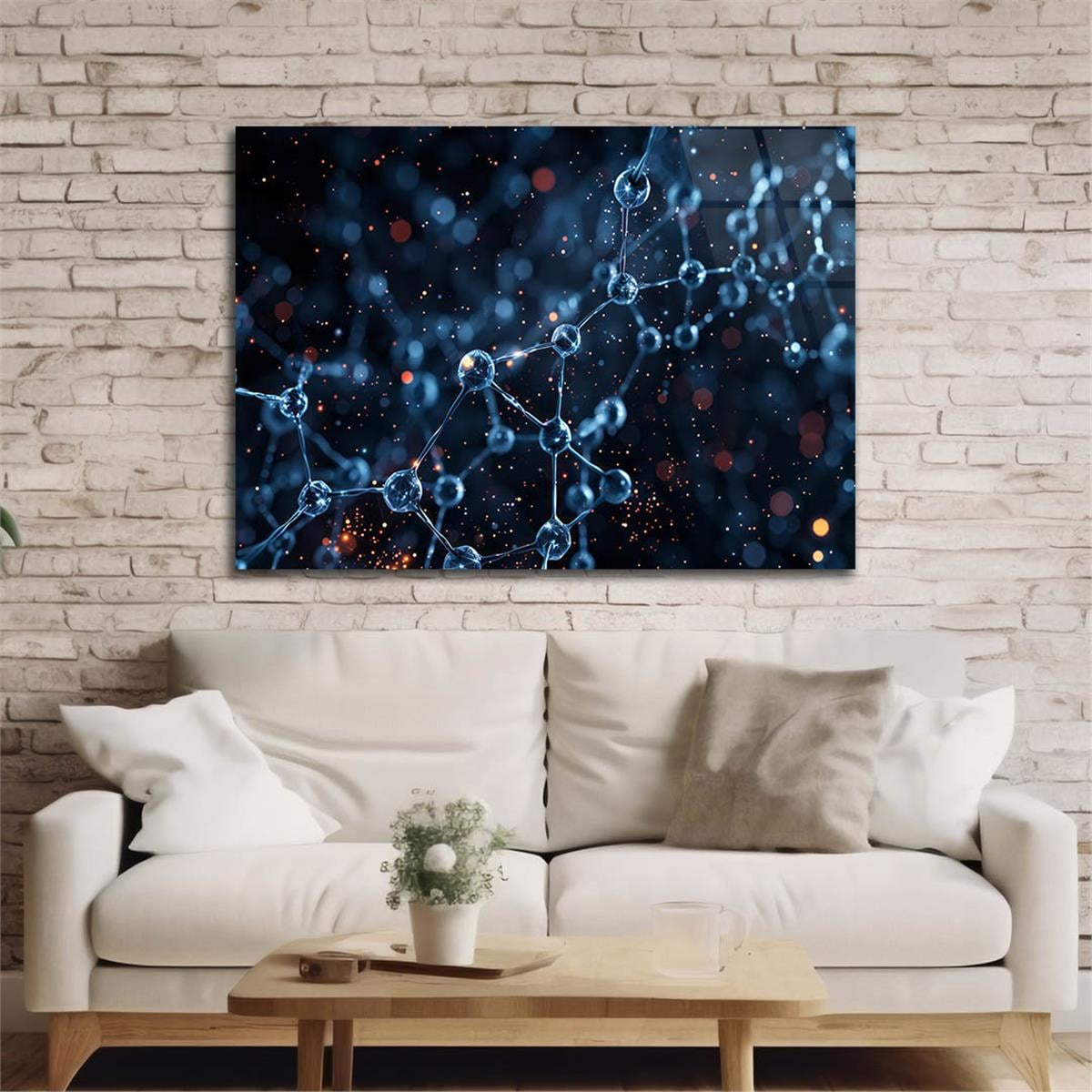 Horizontal Art-Themed Tempered Glass Wall Art 556