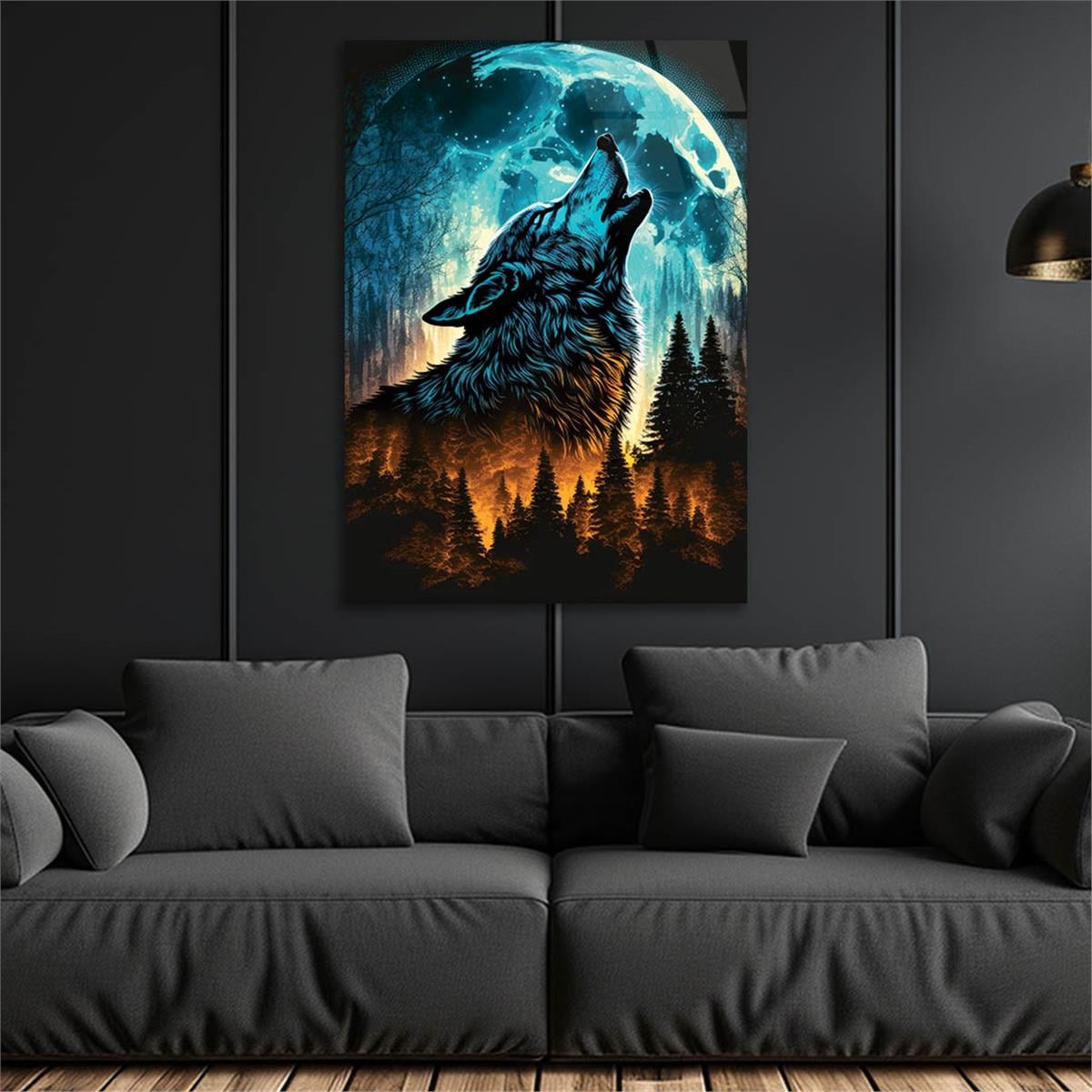 Verticale Gehard Glasschilderij Natuur Thema 196