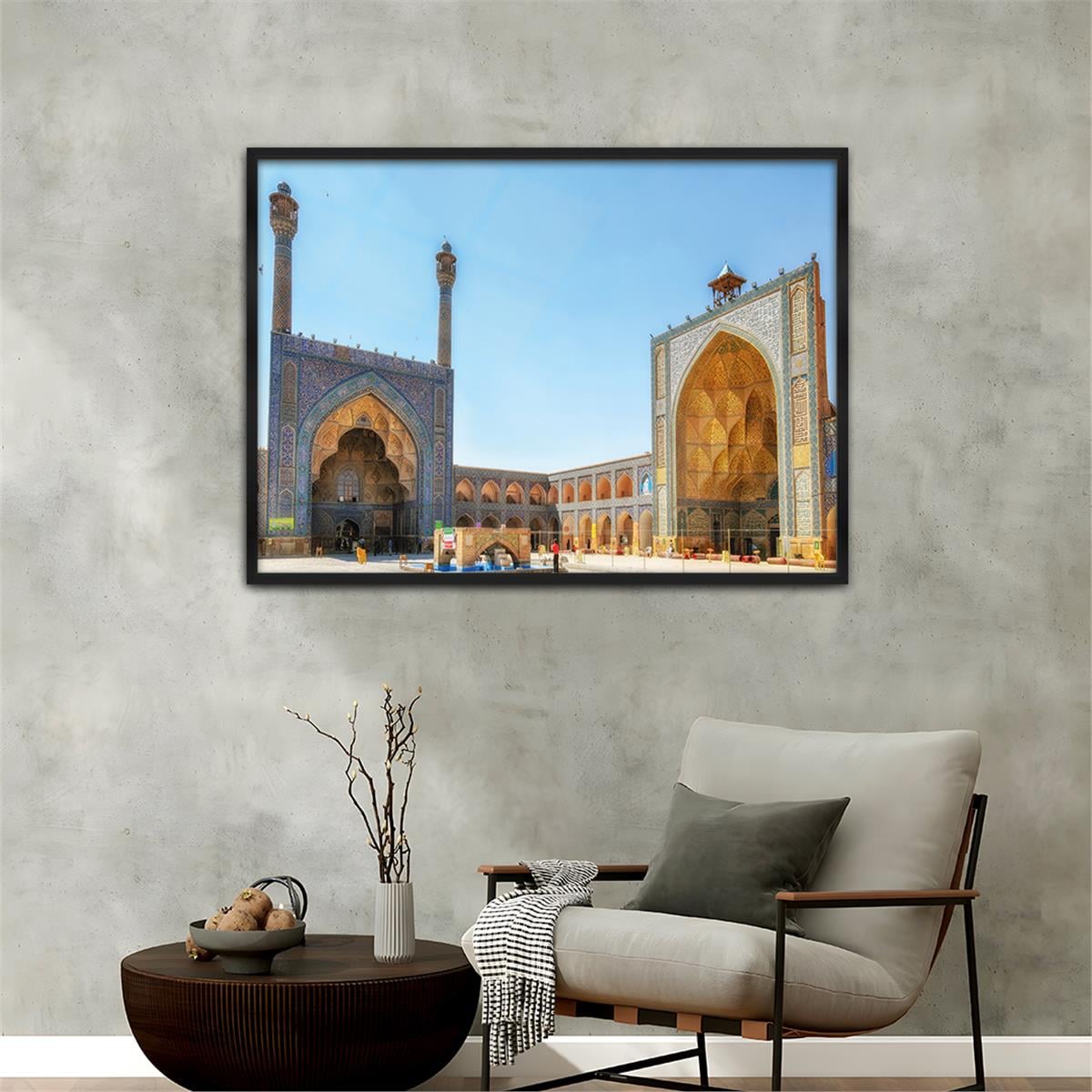 Alüminyum Çerçeveli Dini Temalı Cam Tablo 024