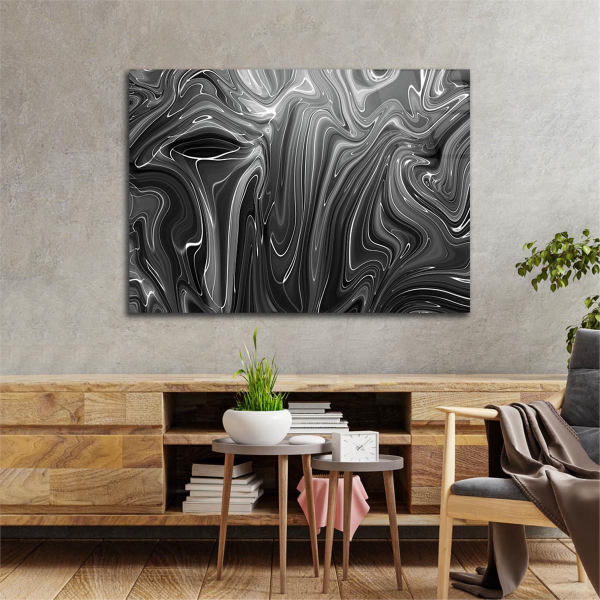Horizontal Art-Themed Tempered Glass Wall Art 425