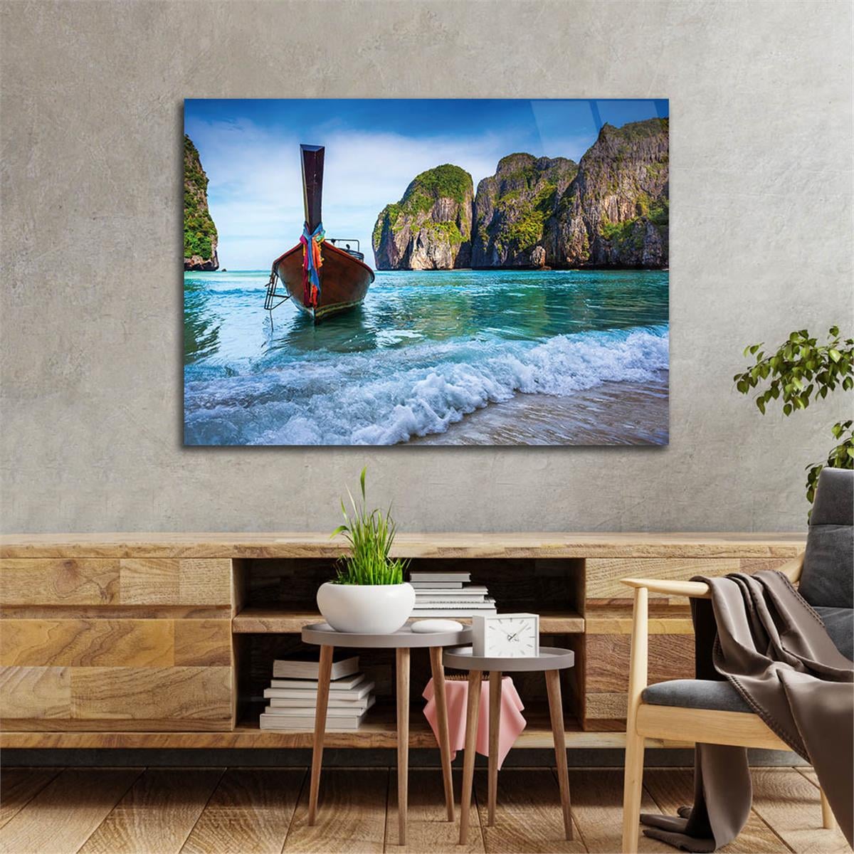 Tempered Glasss Wall Arts Natured-Themed