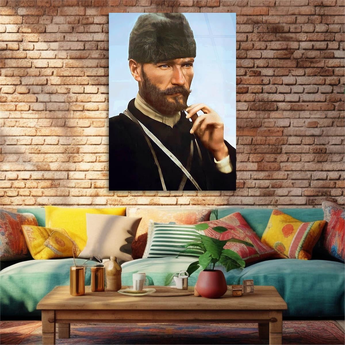 MUSTAFA KEMAL ATATÜRK Tempered Glasss Wall Art