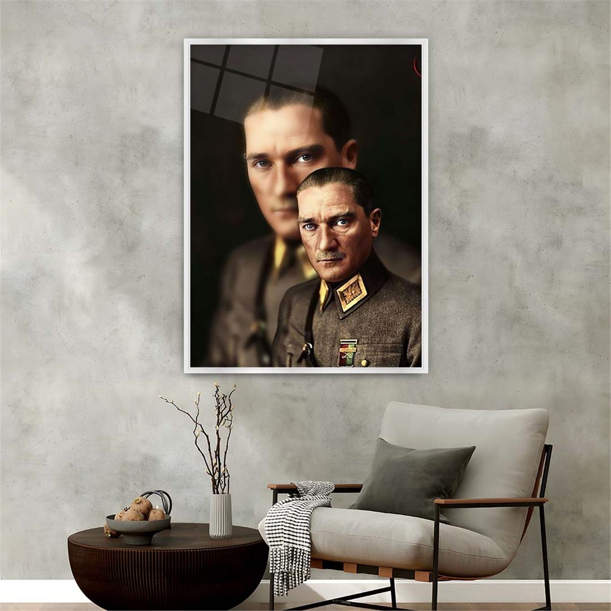 Alüminyum Çerçeveli Vatan Temalı Cam Tablo 008