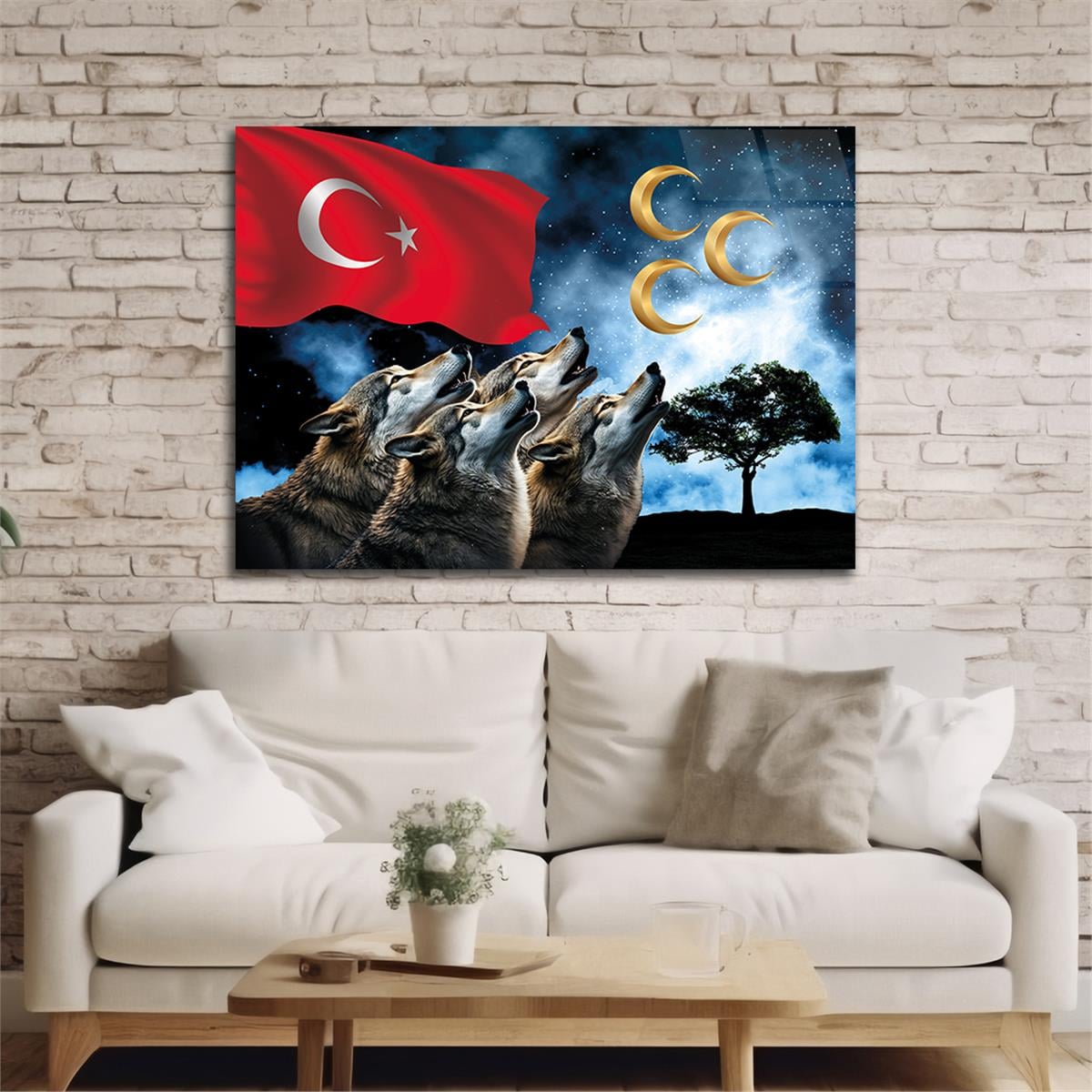 Horizontal National-Themed Tempered Glass Wall Art  37