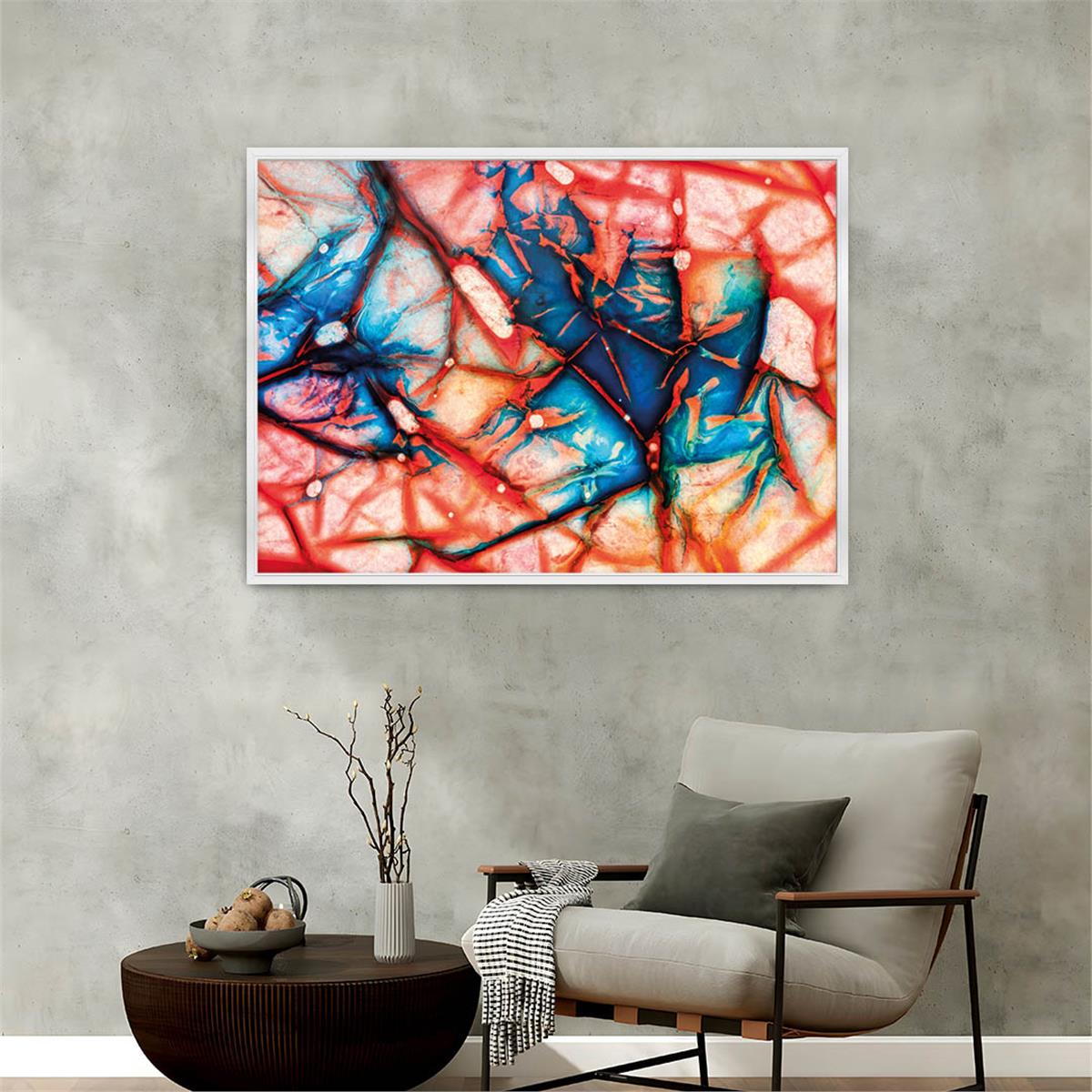 Aluminum-Framed Art-Themed Tempered Glass Wall Art 026
