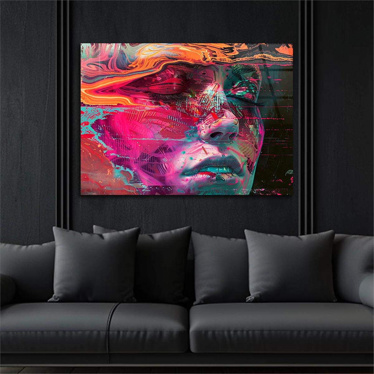 Yatay Doğa Temalı Cam Tablo 433