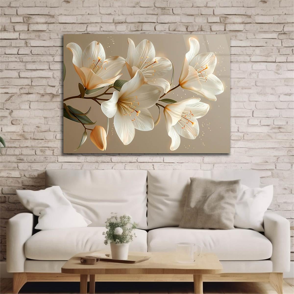 Horizontal Art-Themed Tempered Glass Wall Art 463