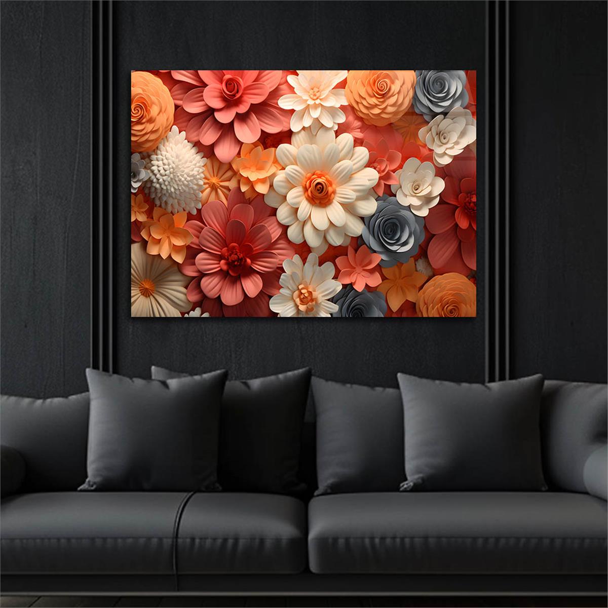 Yatay DoğaTemalı Cam Tablo 355