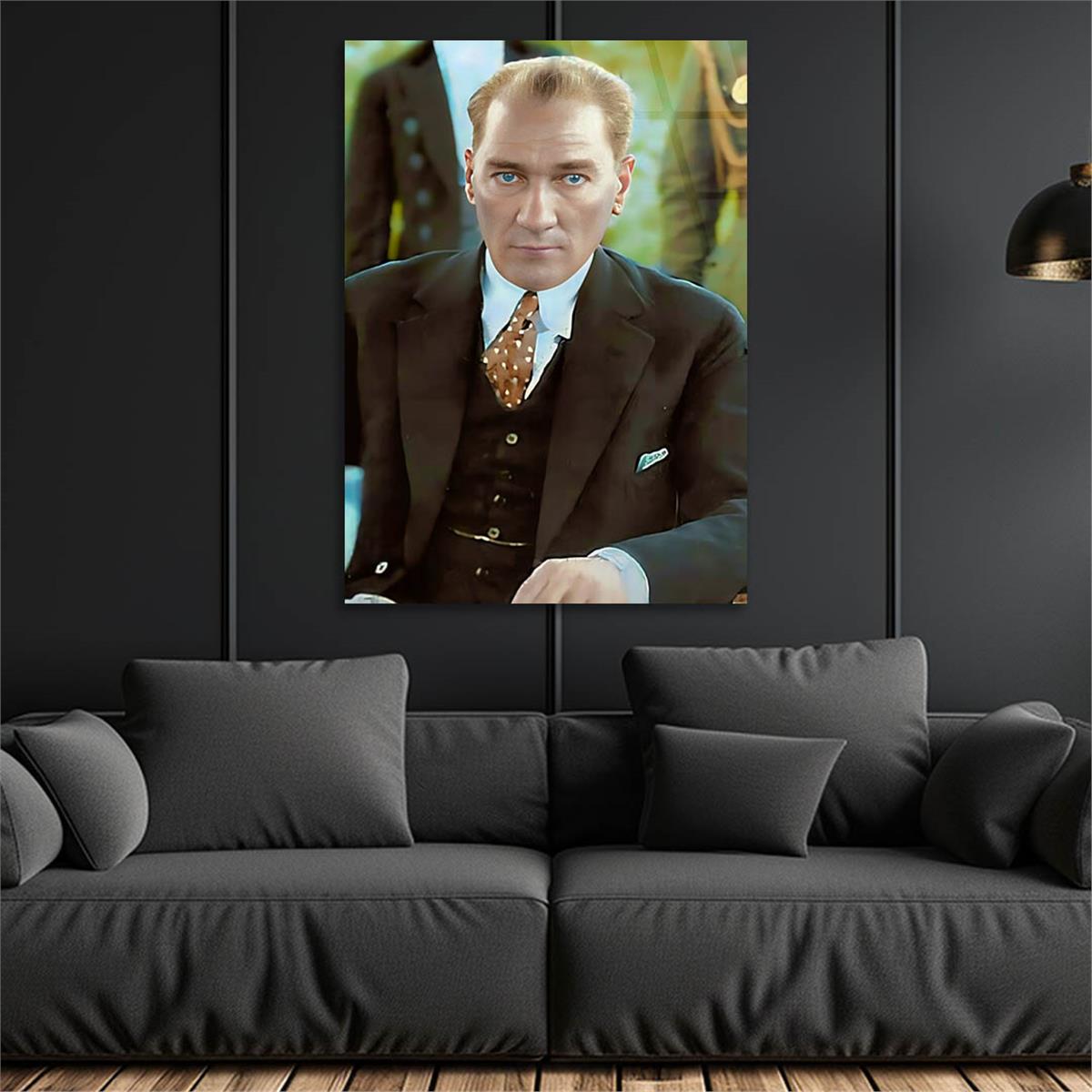 Dikey VatanTemalı Cam Tablo 226