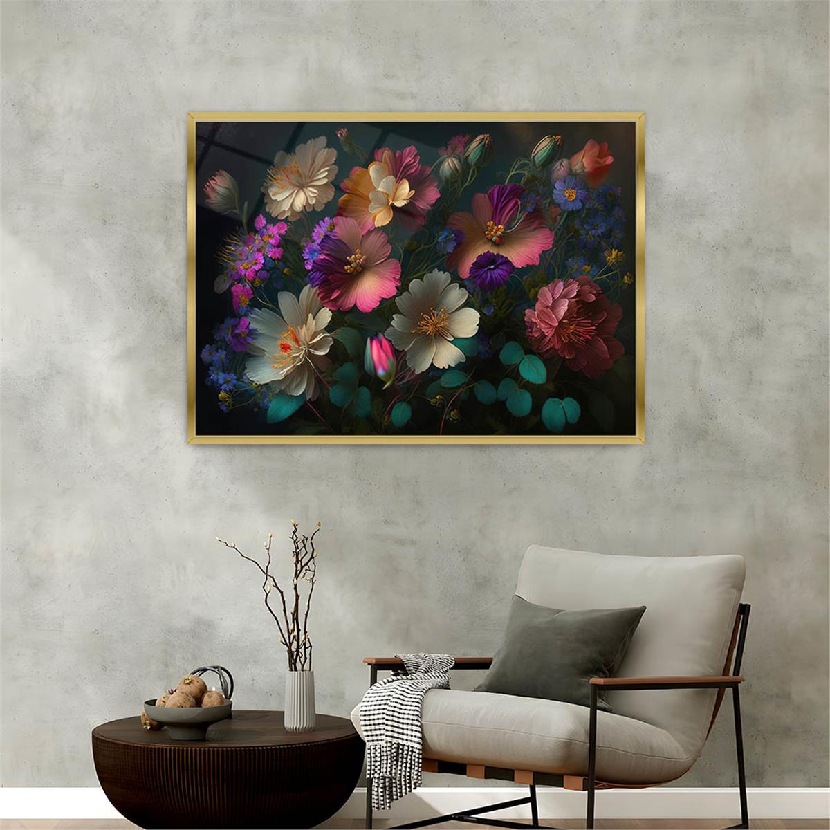 Alüminyum Çerçeveli Doğa Temalı Cam Tablo 040