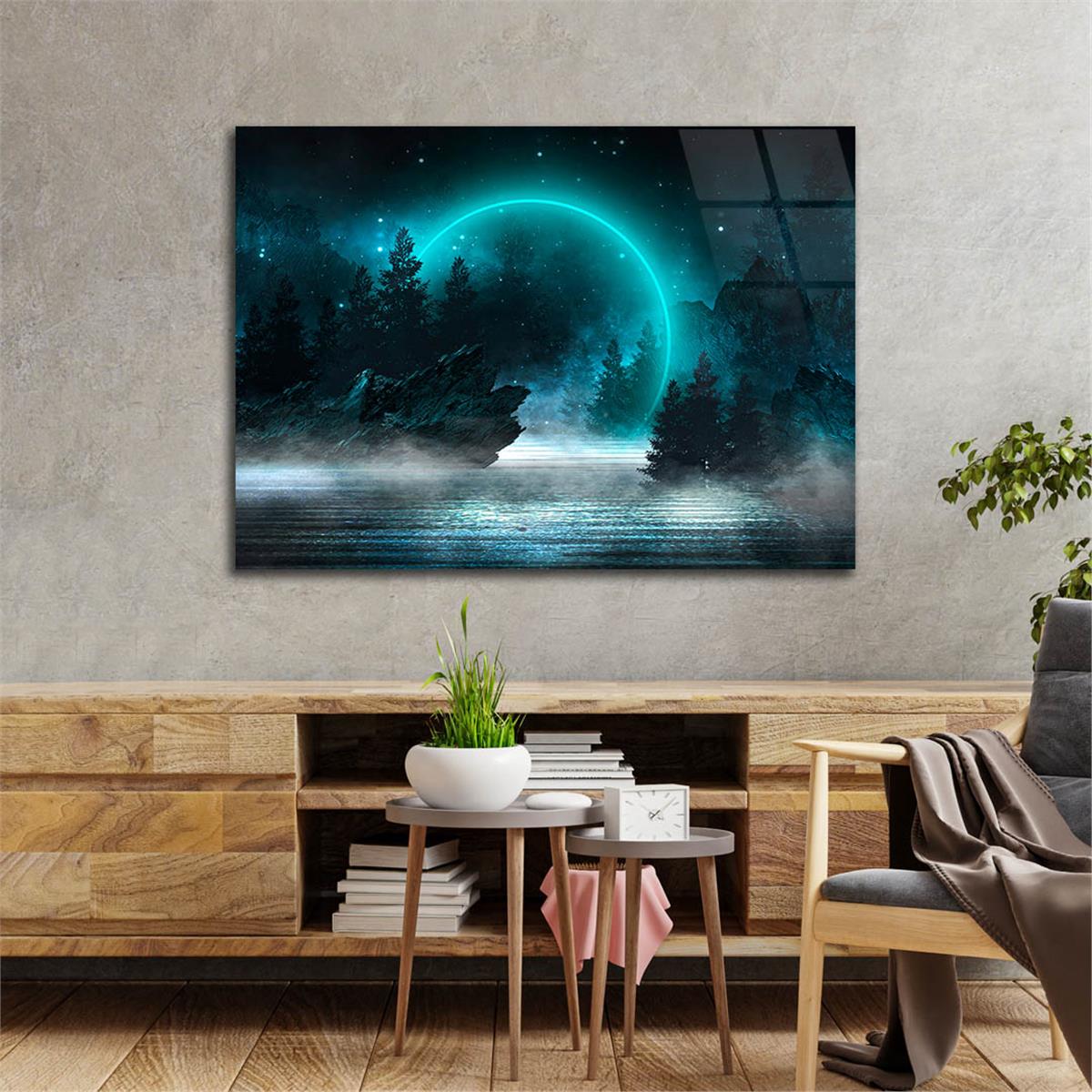 Horizontal Art-Themed Tempered Glass Wall Art 365
