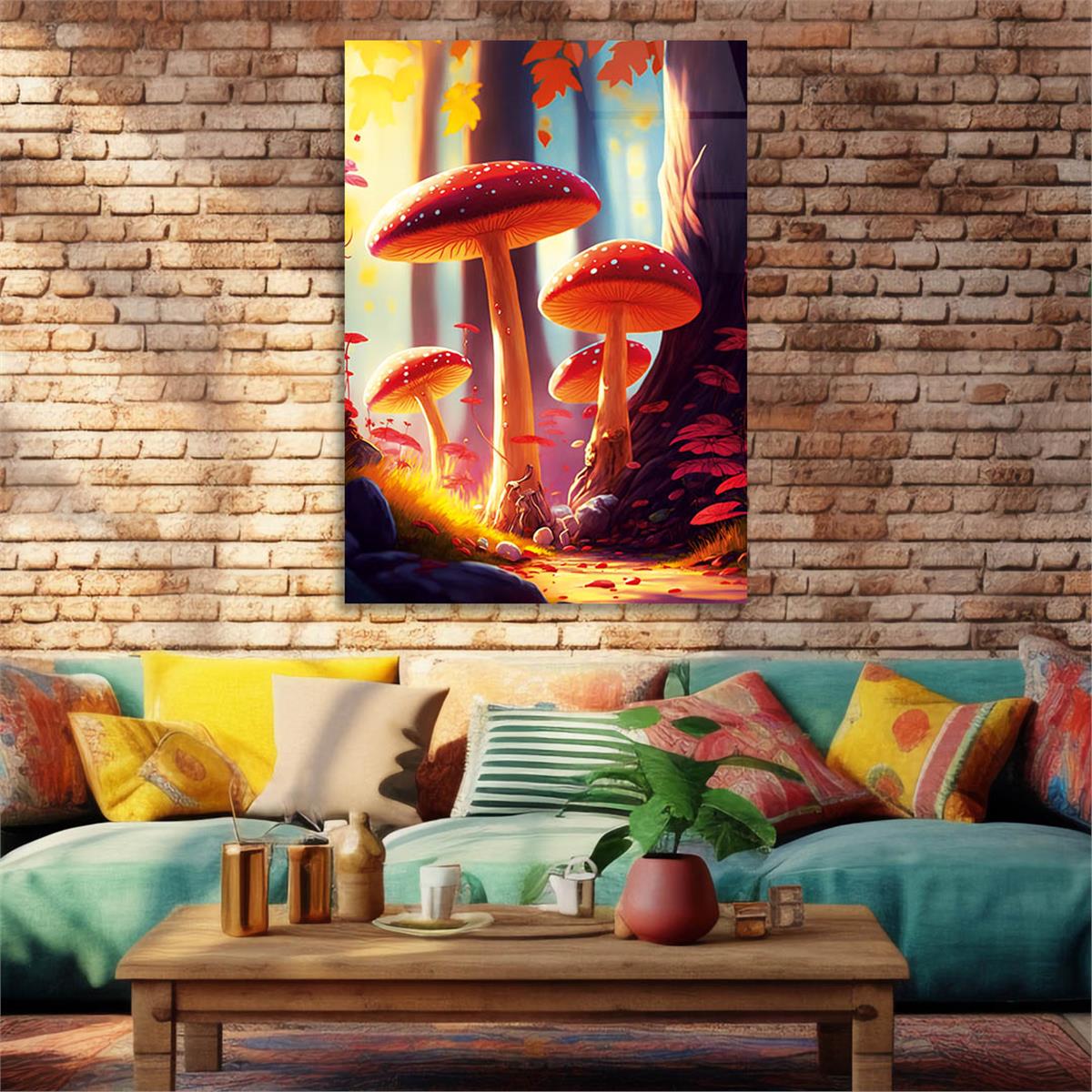 Verticale Gehard Glasschilderij Natuur Thema 152