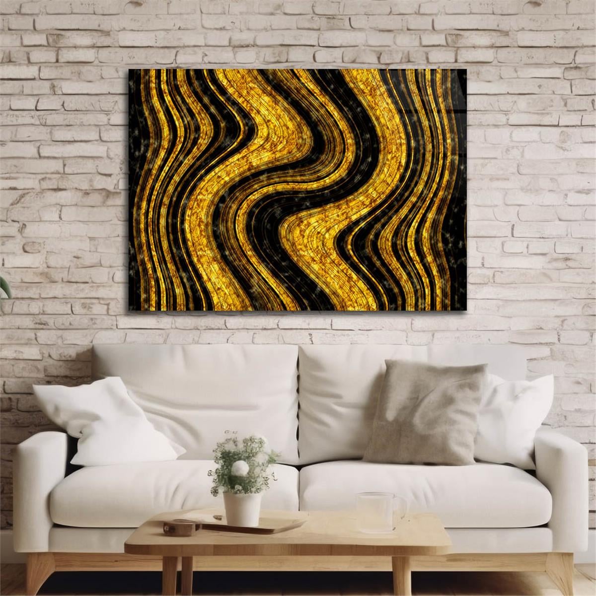 Horizontal Art-Themed Tempered Glass Wall Art 377