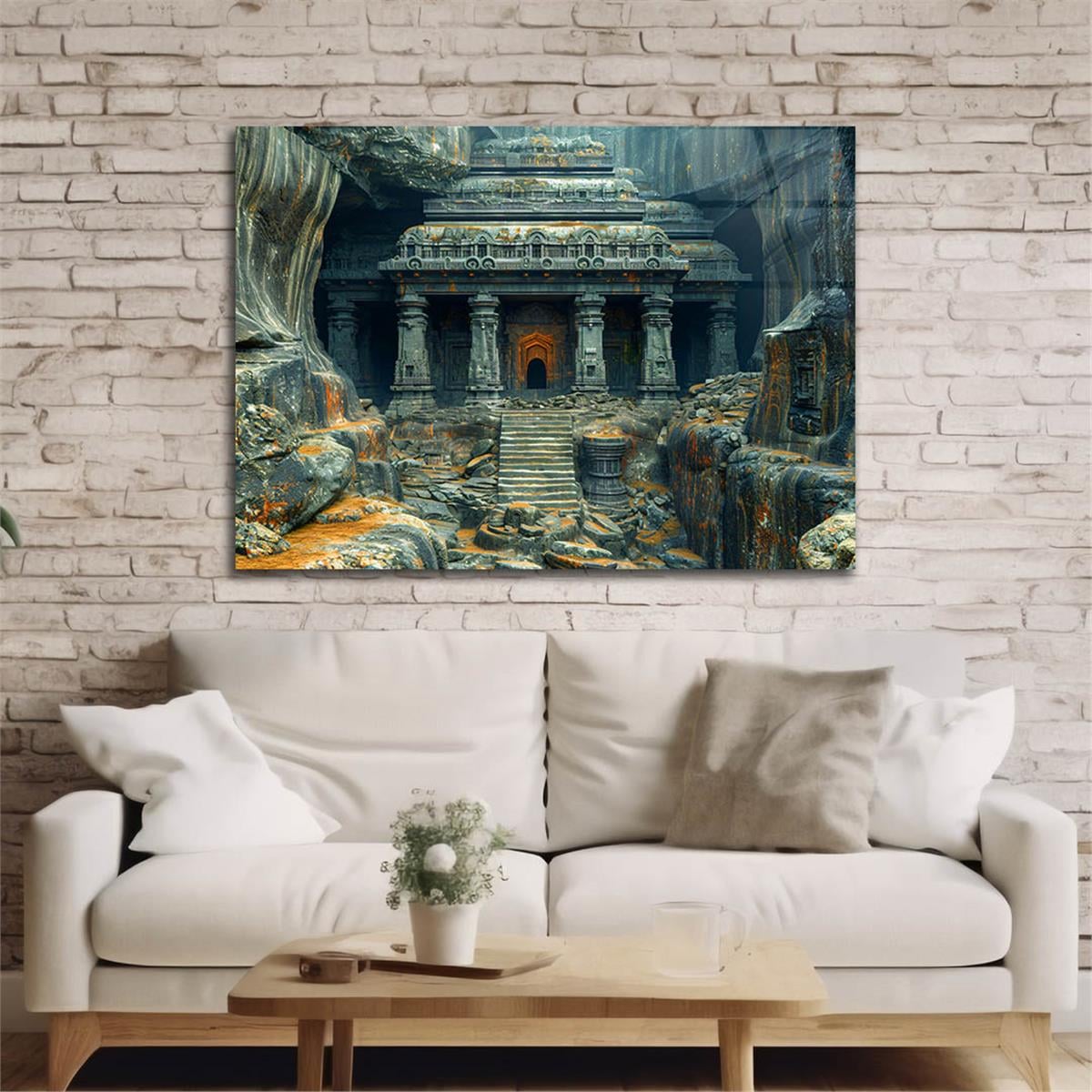 Yatay DoğaTemalı Cam Tablo 427