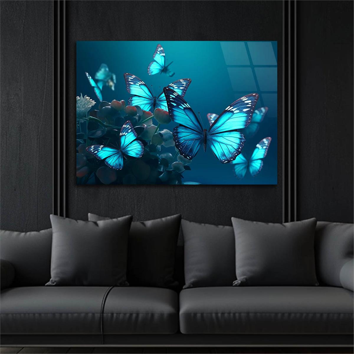 Horizontal Art-Themed Tempered Glass Wall Art 426