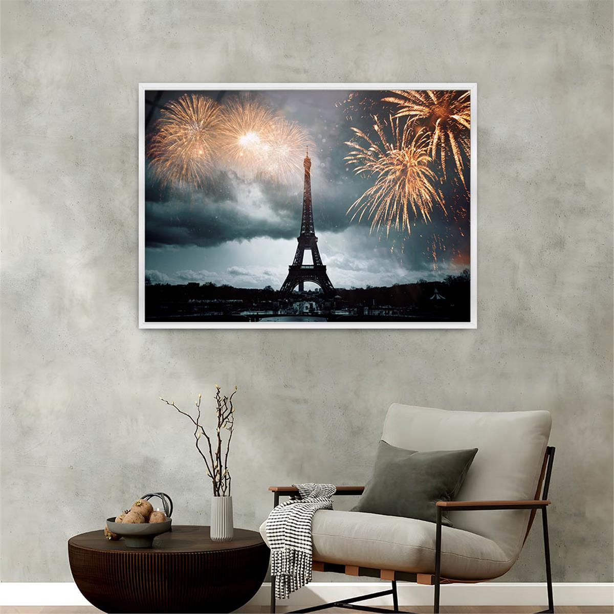 Aluminum-Framed Natured-Themed Tempered Glass Wall Art 140