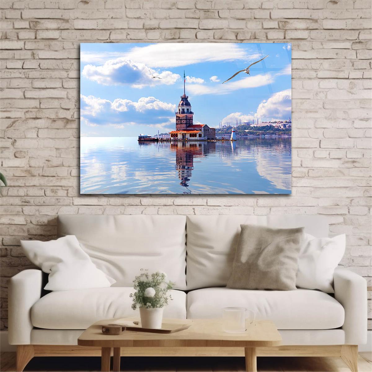 Yatay DoğaTemalı Cam Tablo 335