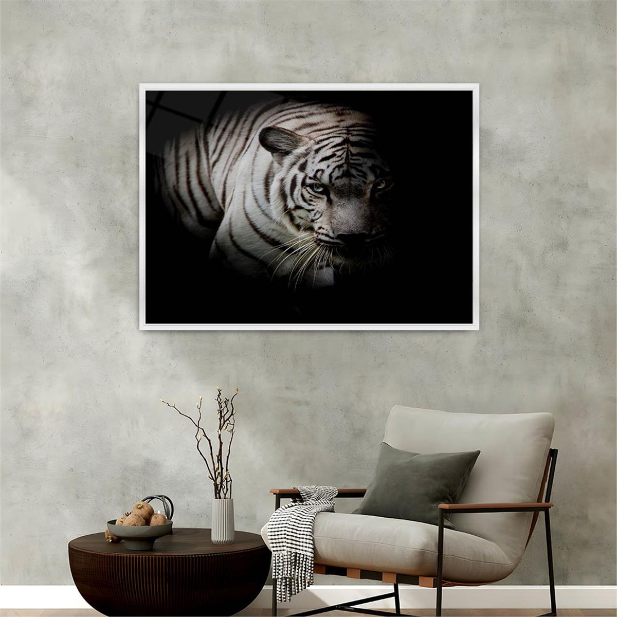 Aluminum-Framed Natured-Themed Tempered Glass Wall Art 006