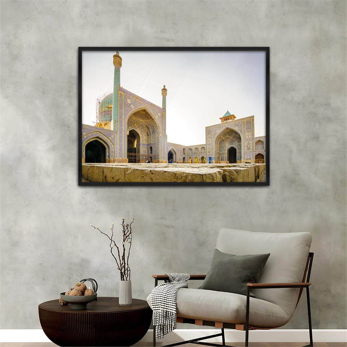 Aluminum-Framed Religious-Themed Tempered Glass Wall Art 019