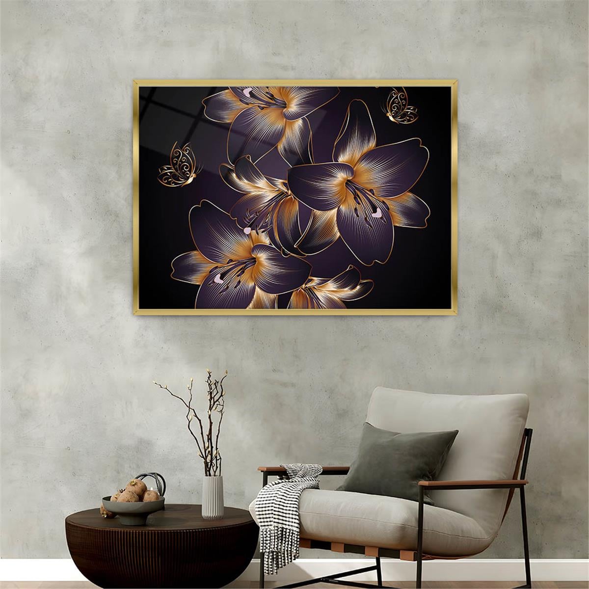 Alüminyum Çerçeveli Sanat Temalı Cam Tablo 157