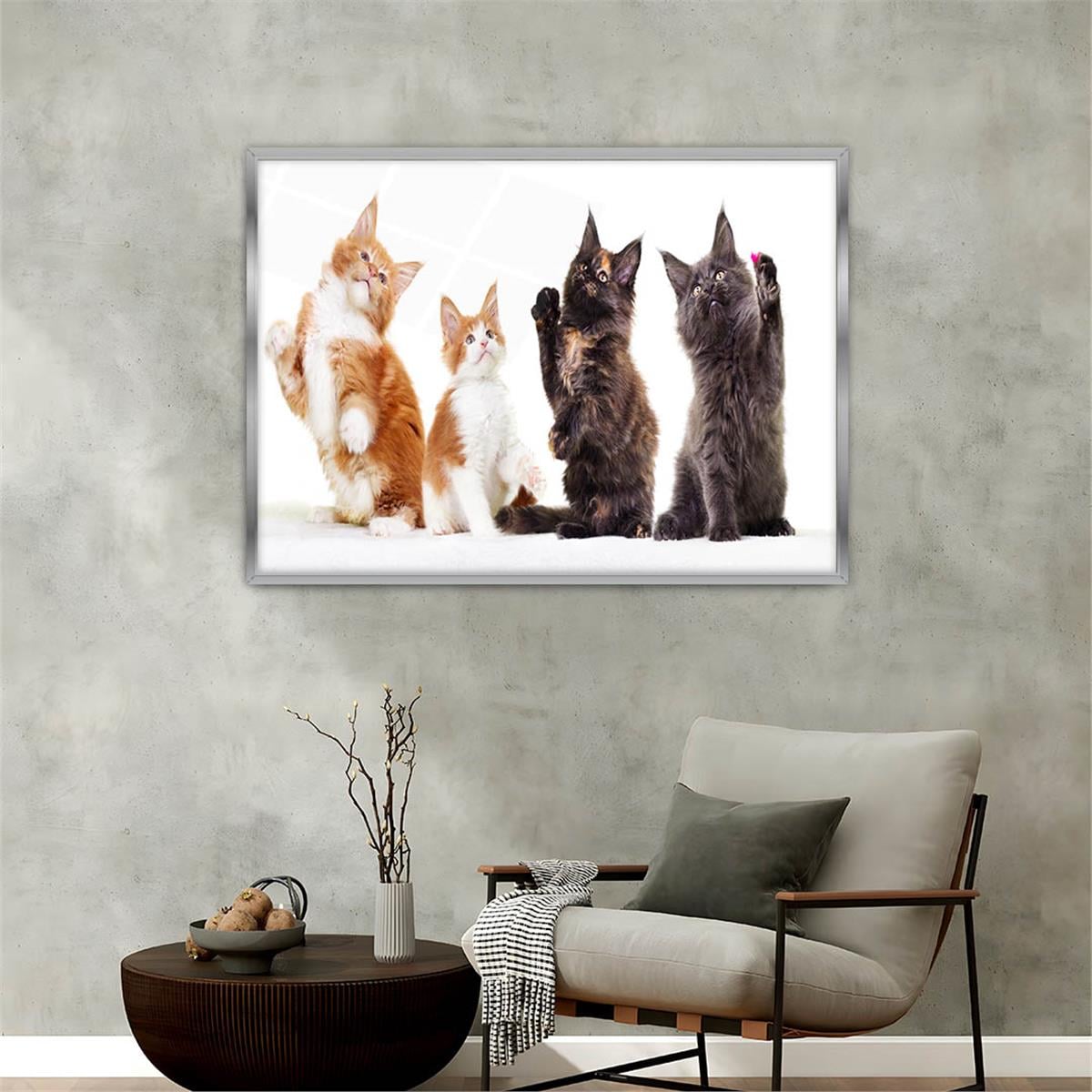 bedrucktes Glas mit Aluminiumrahmen und Natur Themen 