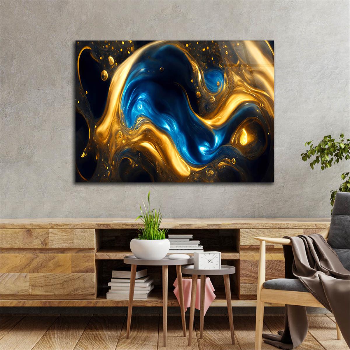 Horizontal Art-Themed Tempered Glass Wall Art 569
