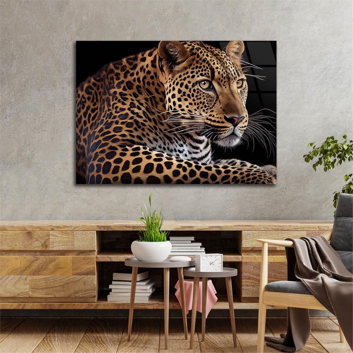 Horizontal Natured-Themed Tempered Glass Wall Art 262