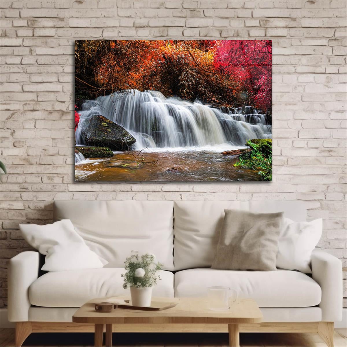 Horizontal Natured-Themed Tempered Glass Wall Art 284