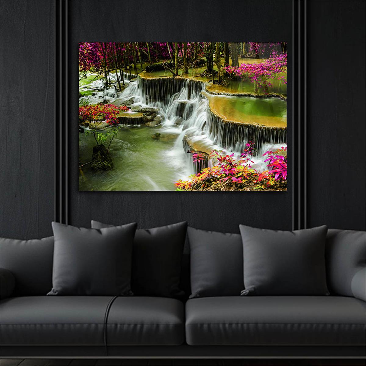 Tempered Glasss Wall Arts Natured-Themed